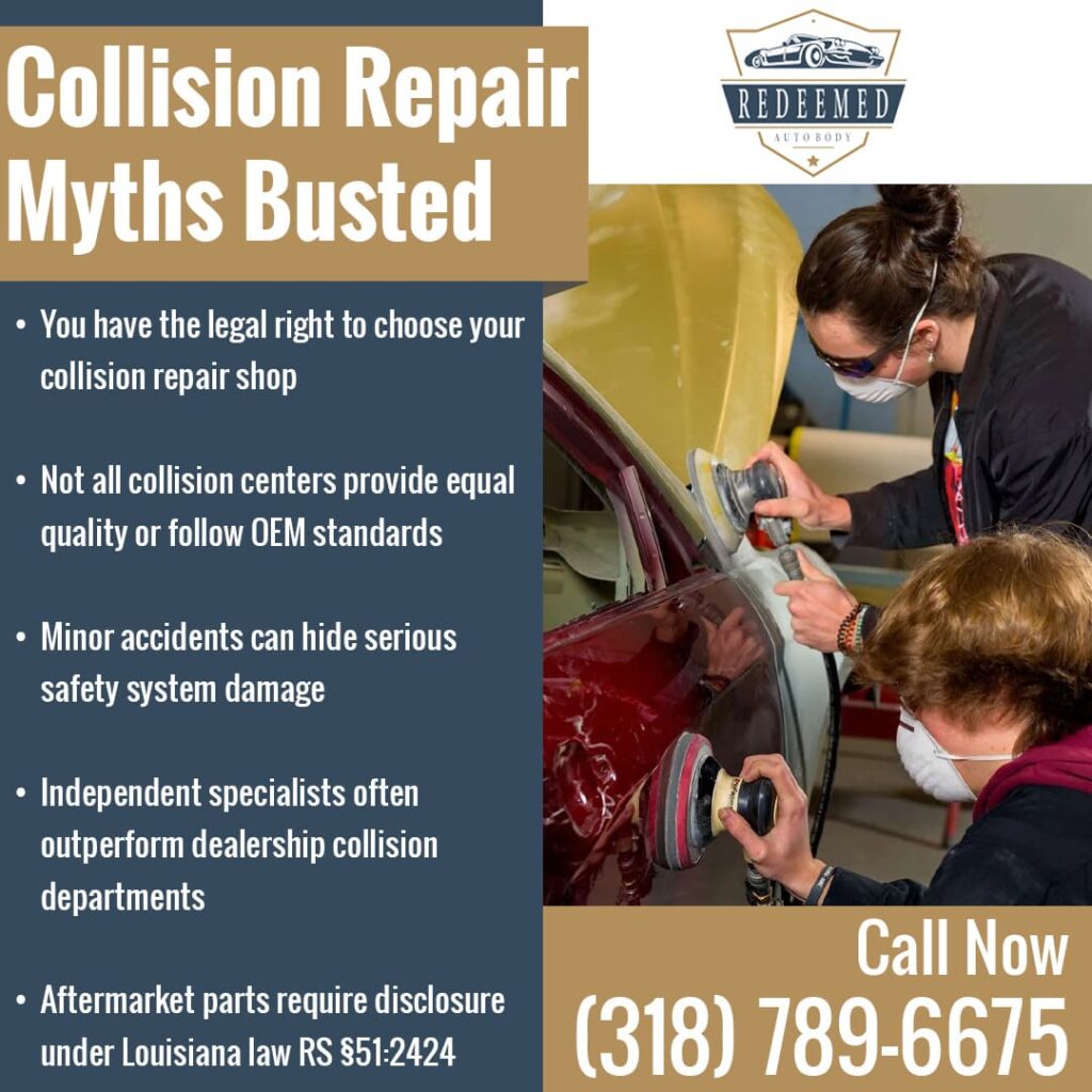 Collision repair myths and facts explained.