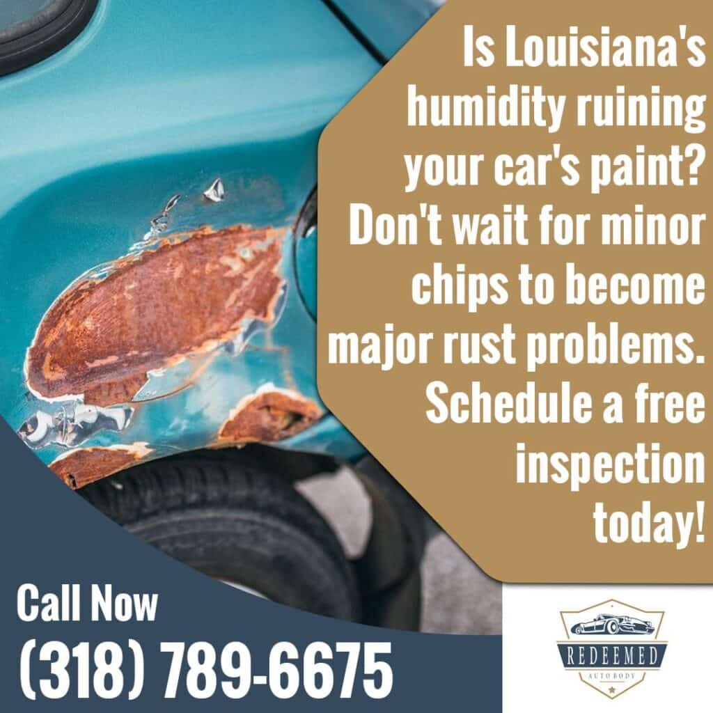 Car with damaged paint