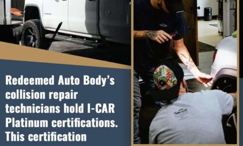 Redeemed Auto Body - I-CAR Platinum certifications